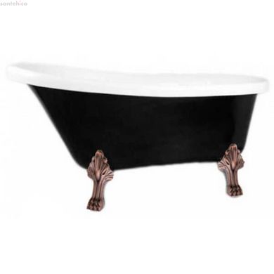 Отдельностоящая акриловая ванна Atlantis (Цвета ног: серебро/золото/платина/белый) C-3015 черная