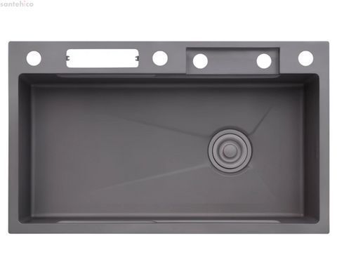Мийка кухонна Kroner KRP Schwarze - SET7545NG