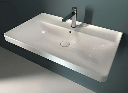 Раковина подвесная Hatria Canalgrande 80 см белый глянцевый Y1EK01