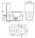 Унитаз напольный Qtap Dove Rimless QT06228380BW с бачком и сиденьям Soft Close