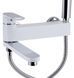 Змішувач для ванни Qtap Jay білий/хром QTJAY260CRW45554 з душовим гарнітуром