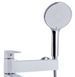 Змішувач для ванни Qtap Jay білий/хром QTJAY260CRW45554 з душовим гарнітуром