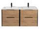 Тумба підвісна Мийдодир Line Craft 120-A DOUBLE 00-0009426 дуб крафт з раковиною Rodeo 120x2