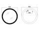 Дзеркало Qtap Taurus 80 см QT2478R807 з LED підсвічуванням