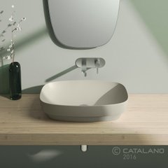 Раковина для ванної накладна Catalano Colori 60х38 (Сірий матовий) 160AGRLXGS