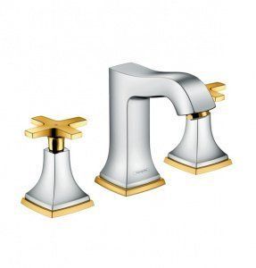 Hansgrohe Metropol Classic (цвет - хром/золото), с донным клапаном 31305090