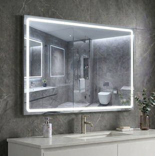 Дзеркало AquA PooL Aqua 100x70 88-Hra100s70-CWDd-mK з профілем матовий алюміній і Led підсвічуванням