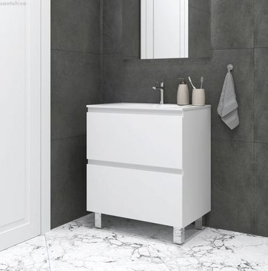 Тумба напольный Koller Pool Edge New 70 см белый глянцевий 2156150110 з умивальником