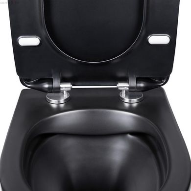 Інсталяція Grohe Rapid SL 3884000G з клавішею Skate Cosmopolitan чорною матовою + Унітаз підвісний Qtap Robin чорний матовий QT1333046ENRMB з сидінням soft-close