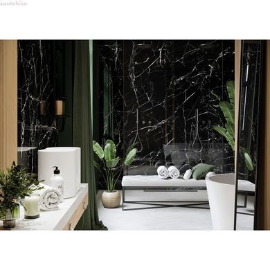 Плитка GRES MARMO MOROCCO BLACK POLER, полірований, профарбована в масі, керамограніт