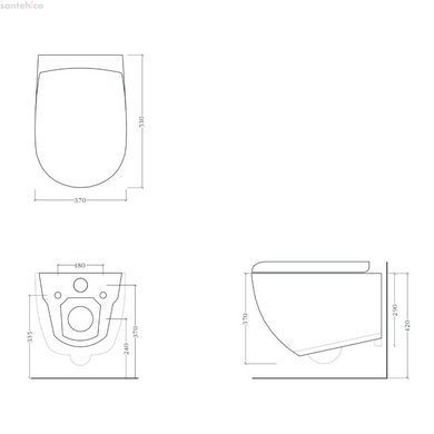 Унитаз подвесной ArtCeram File 2.0 коричневый матовый с сиденьям Soft Close