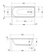 Ванна акрилова Duravit D-Neo 170x75 700479000000000