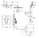 Душова система з термостатом Grohe Grohtherm SmartControl хром UA26405SC1