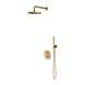 Душова система з термостатом Omnires Y brushed gold SYSYT05XGLB