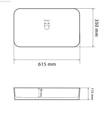 Раковина накладная VBI Triest 61 см VBI-012709