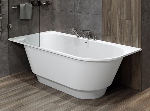 Ванна зі штучного каменю Miraggio Layla R 190x92 білий глянцевий 8813801