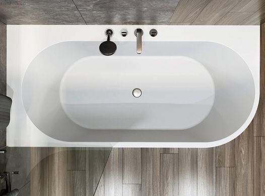 Ванна зі штучного каменю Miraggio Layla R 190x92 білий глянцевий 8813801