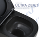 Унітаз підвісний Qtap Jay Ultra Quiet чорний матовий QT07335177MB із сидінням Soft Close