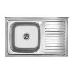 Кухонная мойка из нержавеющей стали Kroner KRP Satin-5080L CV022820