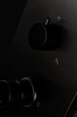 Душевая панель Corsan Tugela черный матовый/черный сатин S029MBLLED с LED подсветкой
