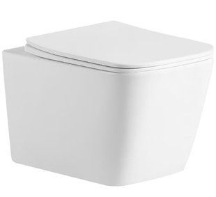 Унітаз підвісний Devit Balance Square Vortex Flush DBS71051111W із сидінням Soft Close