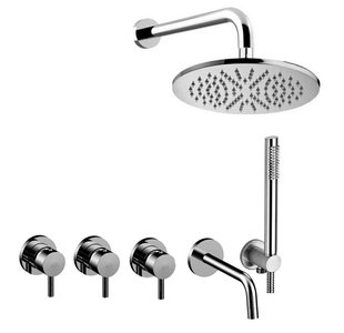 Душевая система скрытого монтажа Paffoni Shower хром KITLIG011CR/225