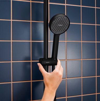 Душевая система Hansgrohe Activera S 240 1jet EcoSmart Reno Varia черный матовый 28074670 без смесителя