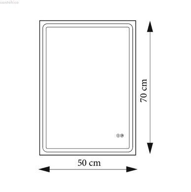 Дзеркало AquA PooL Nil 50x70 88-Nil50s70-CWDd з Led підсвіткою