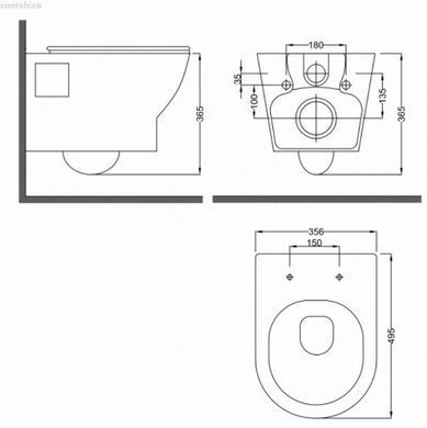 Унітаз підвісний Rozzy Jenori Feel RJ4545 з сидінням Soft Close