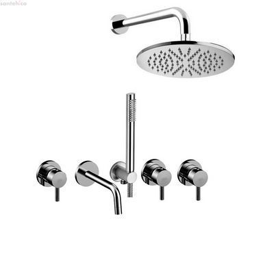 Душевая система скрытого монтажа Paffoni Shower хром KITLIG011CR/225