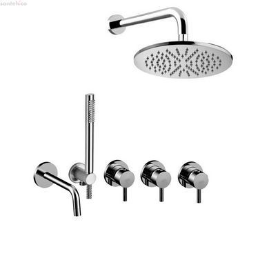 Душевая система скрытого монтажа Paffoni Shower хром KITLIG011CR/225