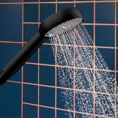 Душевая система Hansgrohe Activera S 240 1jet EcoSmart Reno Varia черный матовый 28074670 без смесителя