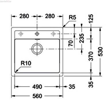 КУХОННА МИЙКА FRANKE SIRIUS SID 610-50 ЧОРНИЙ 143.0691.533