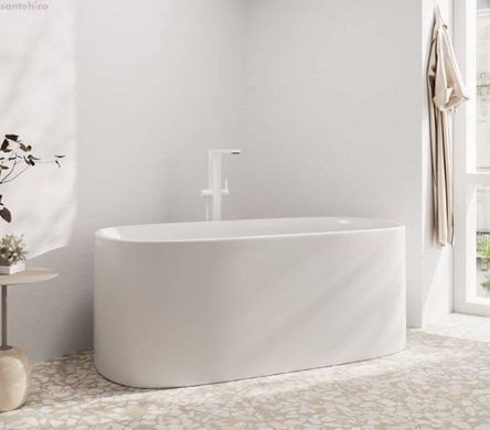 Змішувач для ванни Hansgrohe Tecturis E білий матовий 73445700