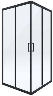 Душевая кабина Deante Funkia 80x80 см (Профиль - черный, стекло - прозрачное) KYC N42K