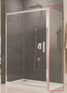 Бічна стінка San Swiss Ocelia 90x190 (Профіль - хром, скло - прозоре) OCEF0905007