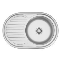 Кухонна мийка з нержавіючої сталі Kroner KRP Satin-7750 CV022787