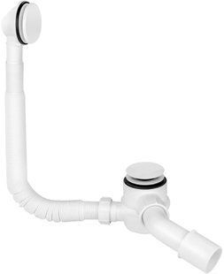 Сифон для ванни McAlpine білий HC2600CL-WH click-clack