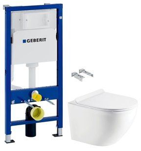 Інсталяція Geberit Duofix 458.103.00.1 + Унітаз підвісний Koller Pool Round Smart Tornado 3.0 RN-0490-RQ3 з сидінням Soft Close