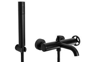 Змішувач для ванни та душу VERTIGO BLACK MAT REA-B9669