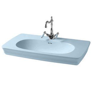 Умывальник керамический 90 см Artceram Civitas, blue acquarello (CIL002 32; 00)