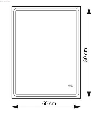 Зеркало AquA PooL Nil 60x80 88-Nil60s80-CWDd с Led посветкой