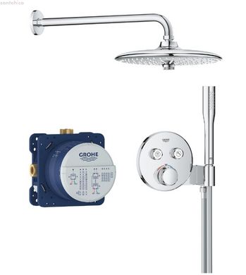 Душова система прихованого монтажу Grohe Grohsherm SmartControl хром 34867000