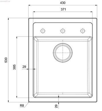 Кухонна мийка з сифоном тектонайт SID 610-40 чорний Franke 114.0497.988