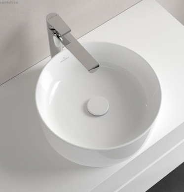 Раковина накладна Villeroy & Boch Collaro CeramicPlus 40 см белый матовый 4A1840RW
