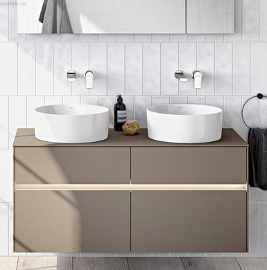 Раковина накладна Villeroy & Boch Collaro CeramicPlus 40 см белый матовый 4A1840RW