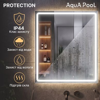 Зеркало AquA PooL Nil 60x80 88-Nil60s80-CWDd с Led посветкой