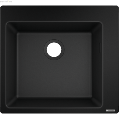 Мийка для кухні вбудована Hansgrohe S51 S510-F450 SilicaTec чорний графіт 43312170