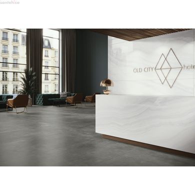 Плитка GRES MODERN CONCRETE SILKY CRISTAL GRAPHITE LAPP, лапатована, профарбована в масі, керамограніт