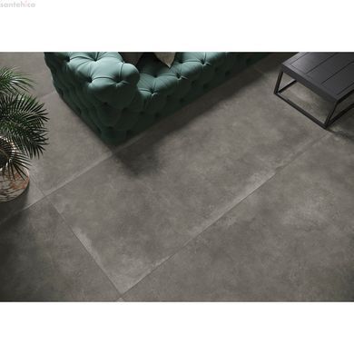 Плитка GRES MODERN CONCRETE SILKY CRISTAL GRAPHITE LAPP, лапатована, профарбована в масі, керамограніт